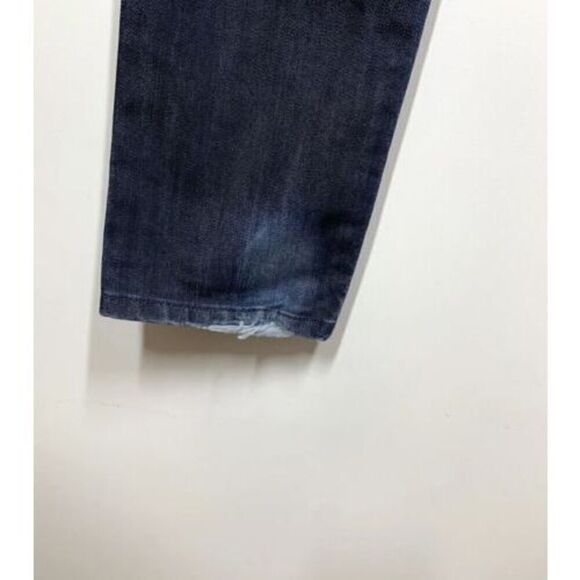 Guess Premium Daredevil Skinny Jeans Dark Wash Swarovski Crystal Logo Size 27 - Picture 4 of 6